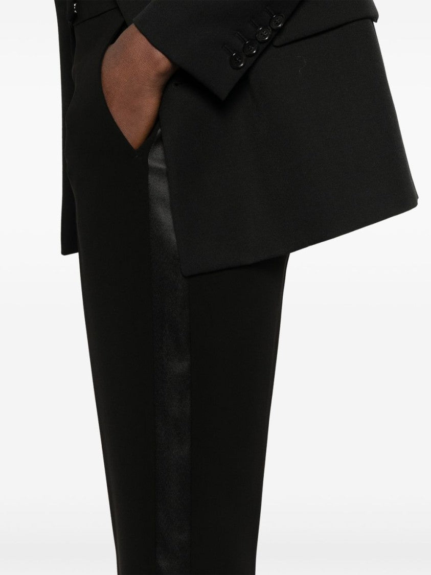 Max Mara Tailored Black Vincita Trousers With Pressed Crease