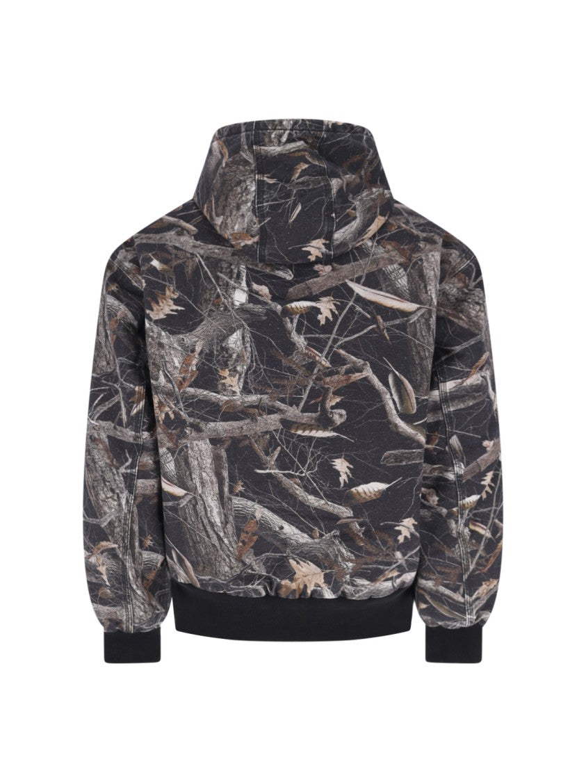 Carhartt Wip Multicolour Og Active Feather Camo Velvet-Collar Cotton Jacket