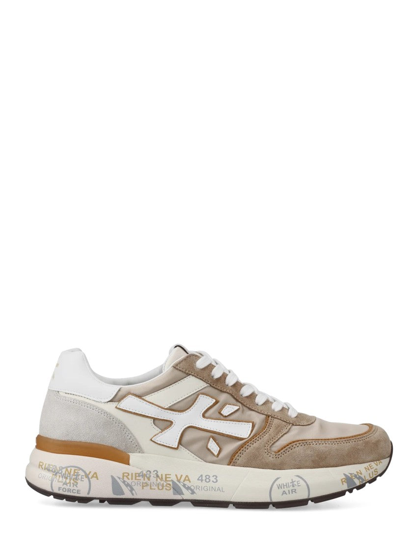 Premiata Sporty Sneakers With Smooth And Textured Materials