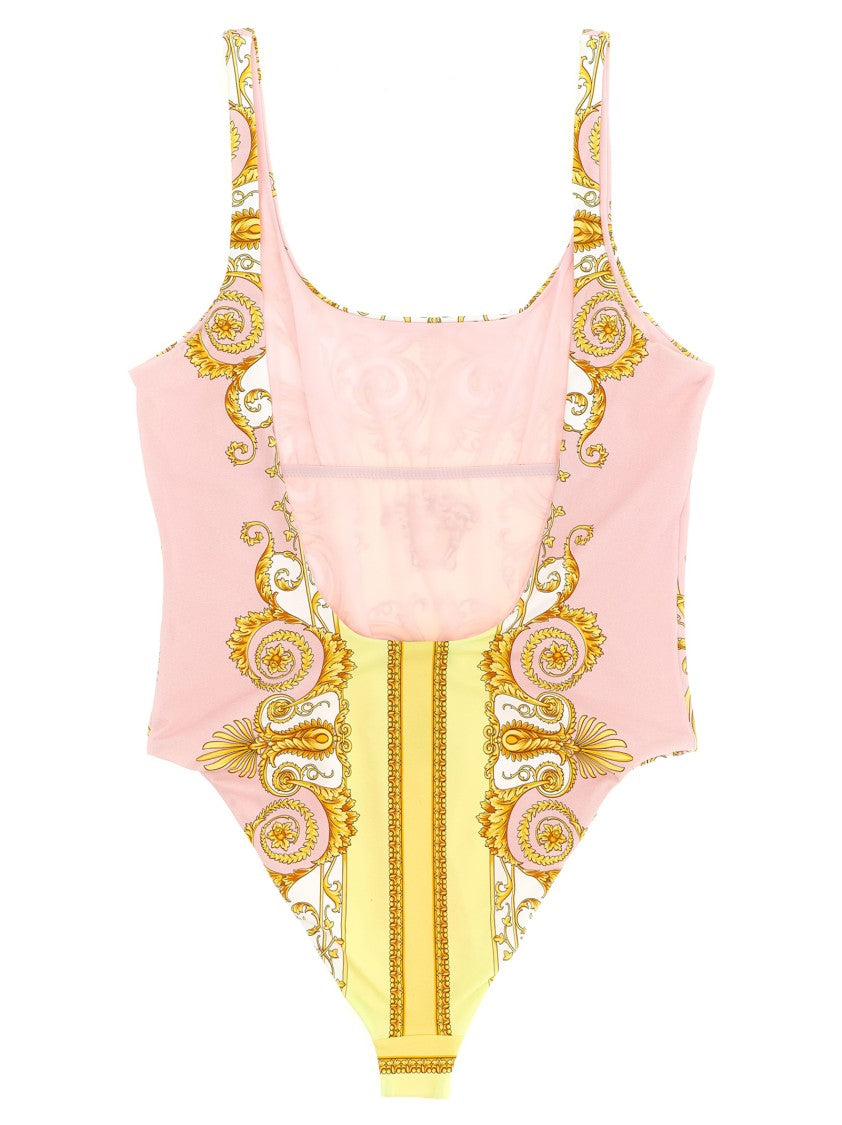 Versace 'Barocco' Print One-Piece Swimsuit