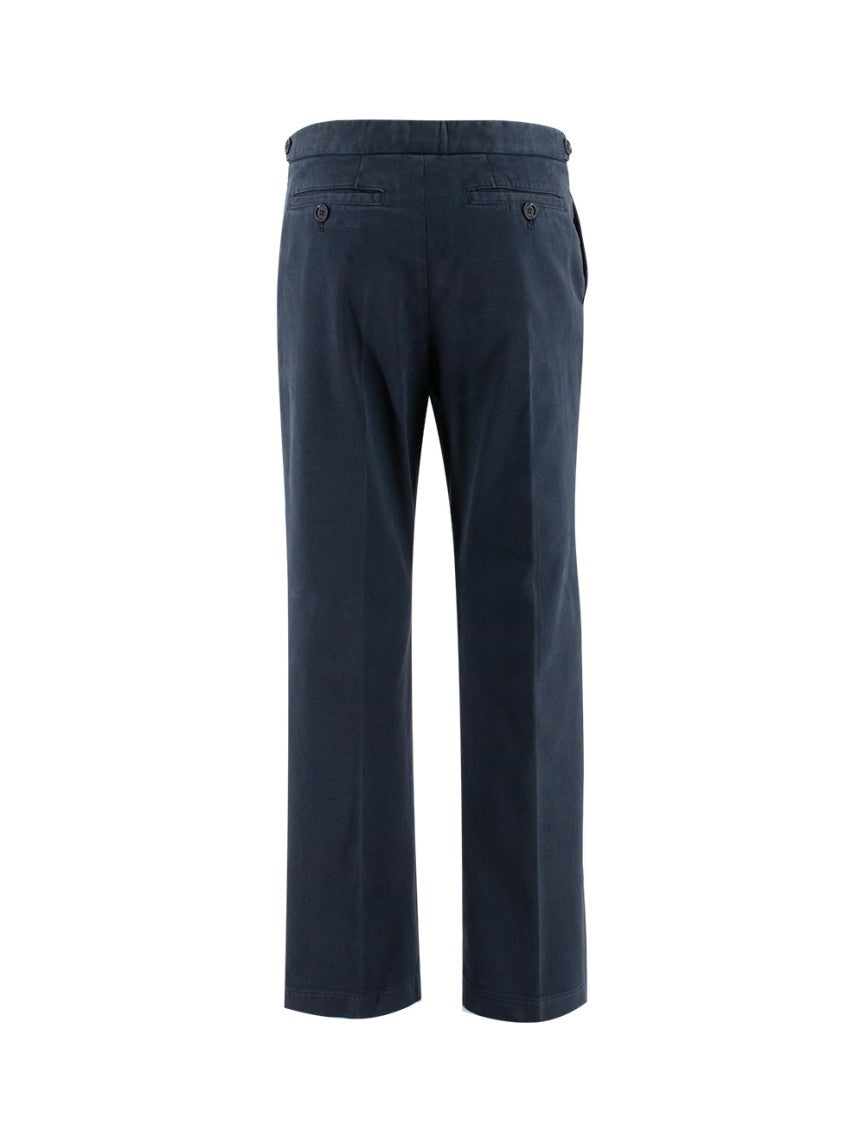Aspesi Navy Cotton Trousers