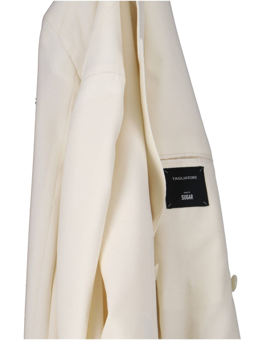 Tagliatore Double-Breasted Suit – Cream