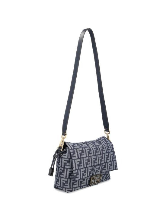 Fendi Geometric Patterned Flap Closure Shoulder Bag