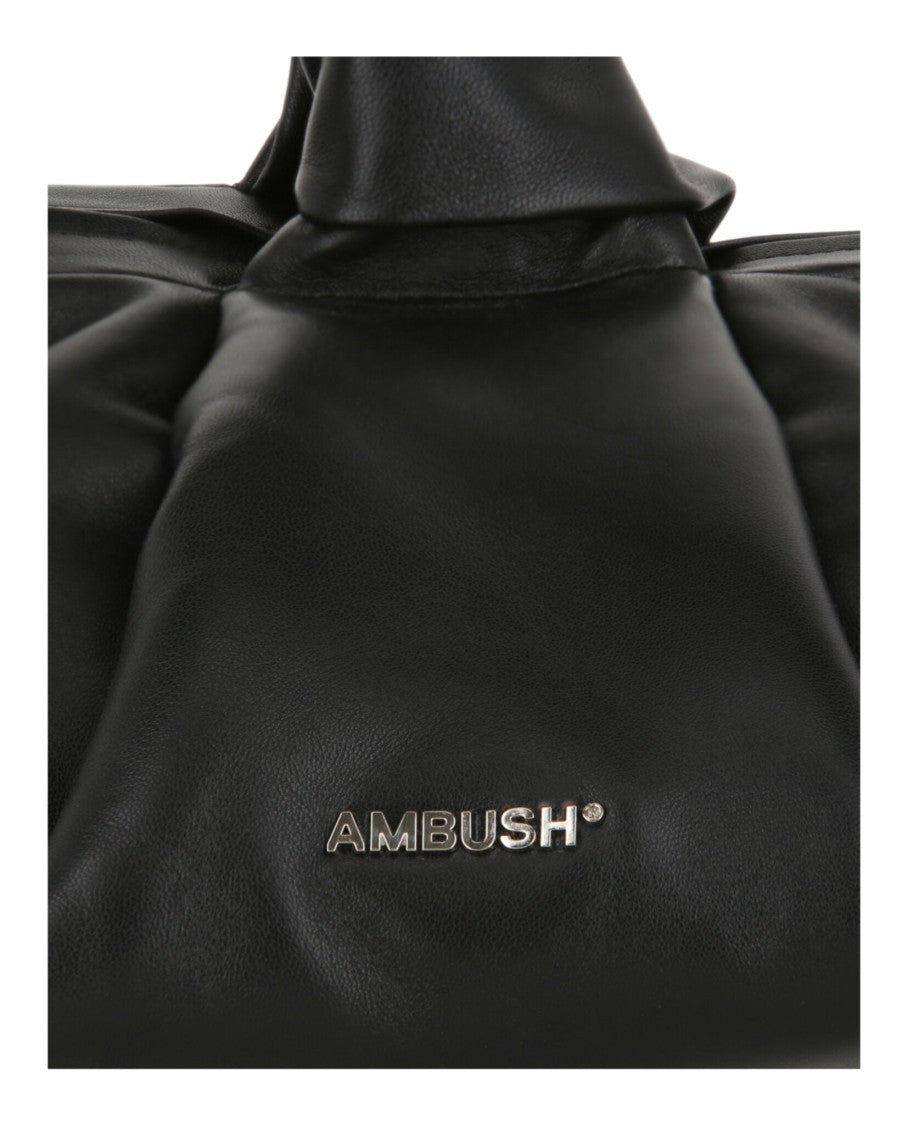 Ambush Twist Top Leather Clutch