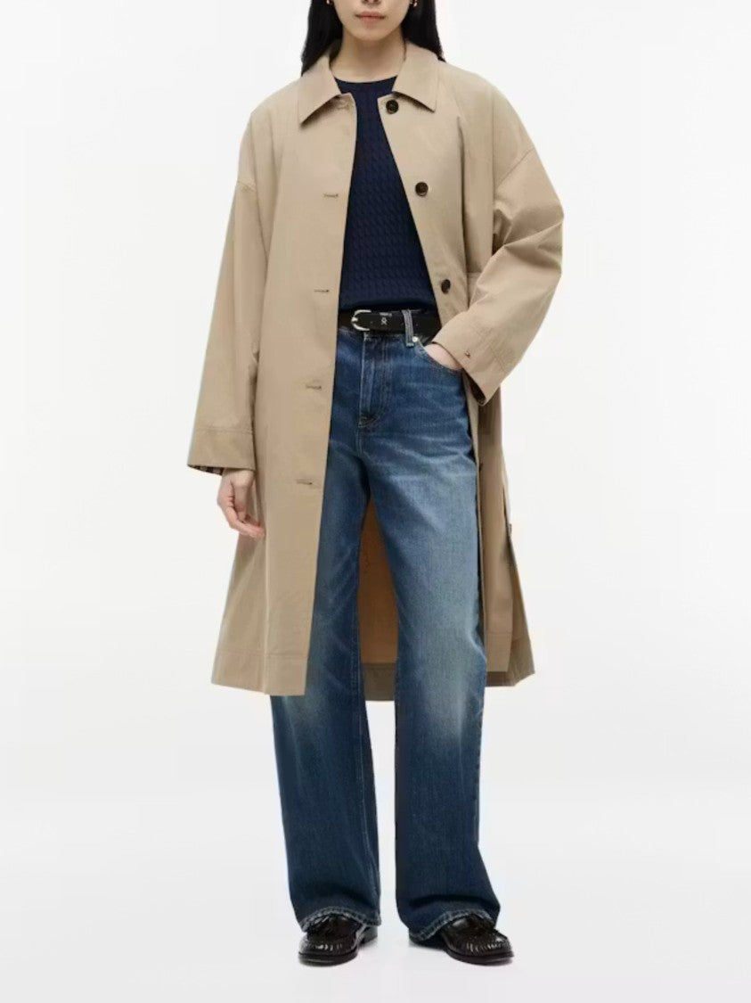 Tommy Hilfiger Short Cotton Coat With Minimalist Design And Classic Details
