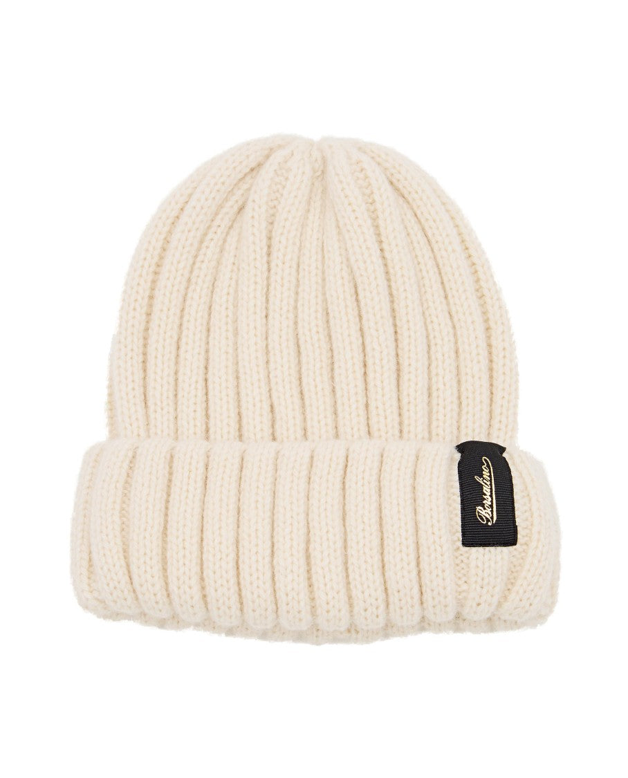 Borsalino Ribbed Cashmere Beanie With Folded Cuff