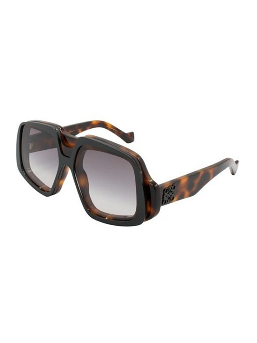 Loewe Lw40194i Tortoiseshell Rectangular Gradient Sunglasses
