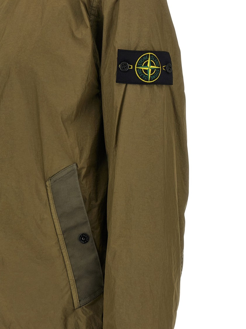 Stone Island Lightweight Nylon Reps Jacket With Adjustable Hood