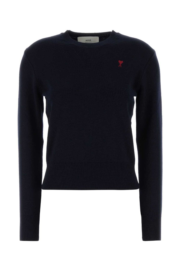 Ami Midnight Blue Wool Sweater