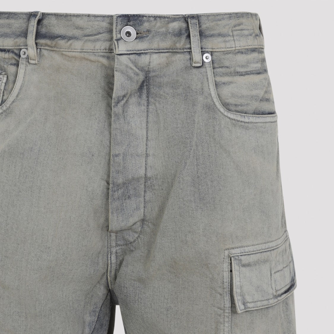 Drkshdw By Rick Owens Relaxed Fit Cargo Pants With Flared Leg