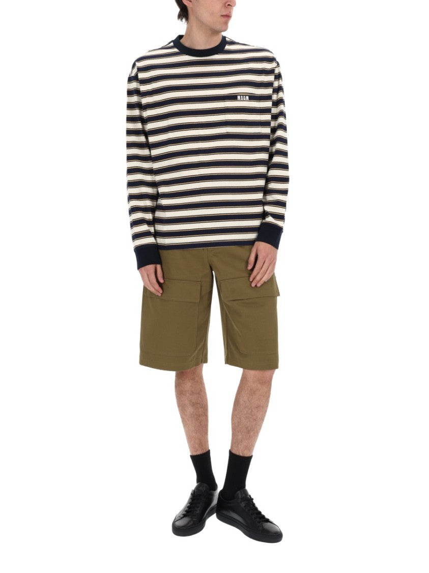 Msgm Msgm Straight Mid-Thigh Denim Shorts