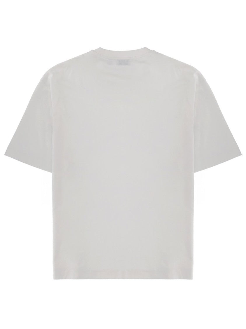 Off-White Crew Neck Relaxed Cotton T-Shirt