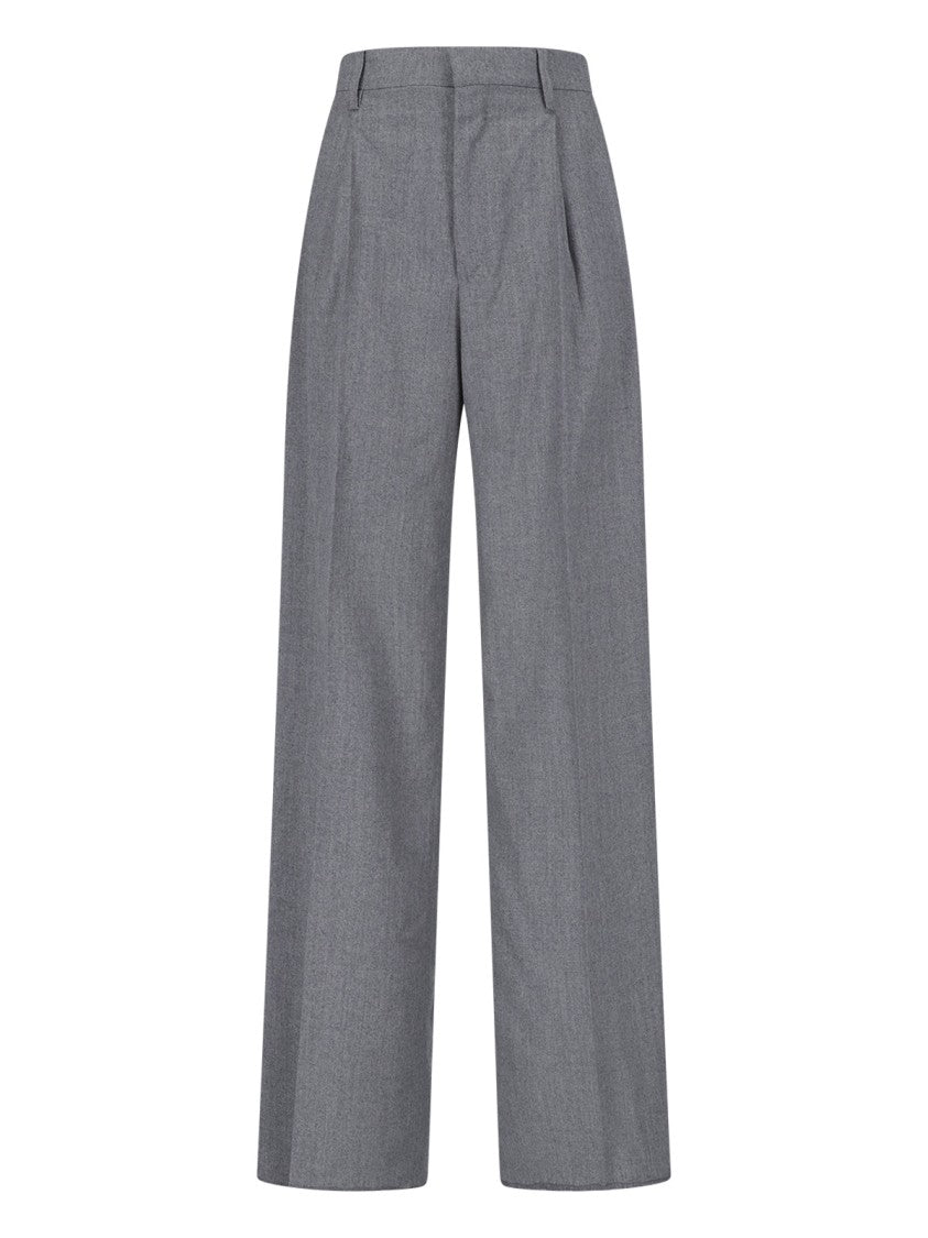 Tagliatore Double-Breasted Grey Wool And Silk Suit Set