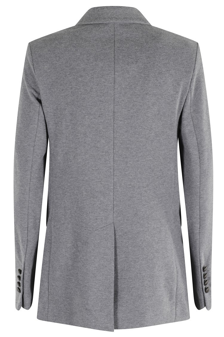 Circolo 1901 Double-Breasted Grey Melange Blazer