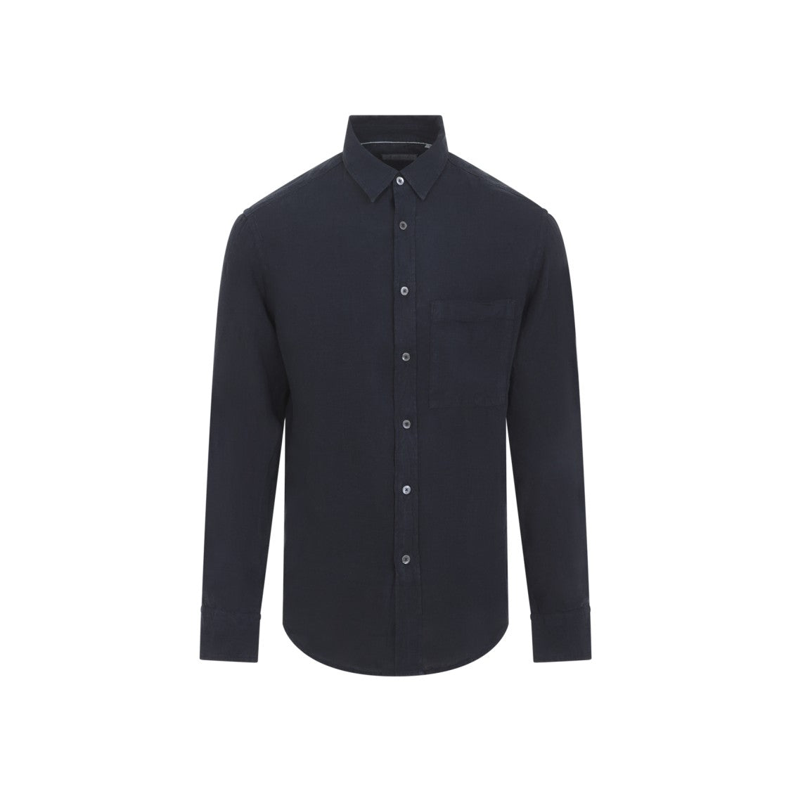 Canali Linen Long-Sleeved Casual Shirt With Classic Collar