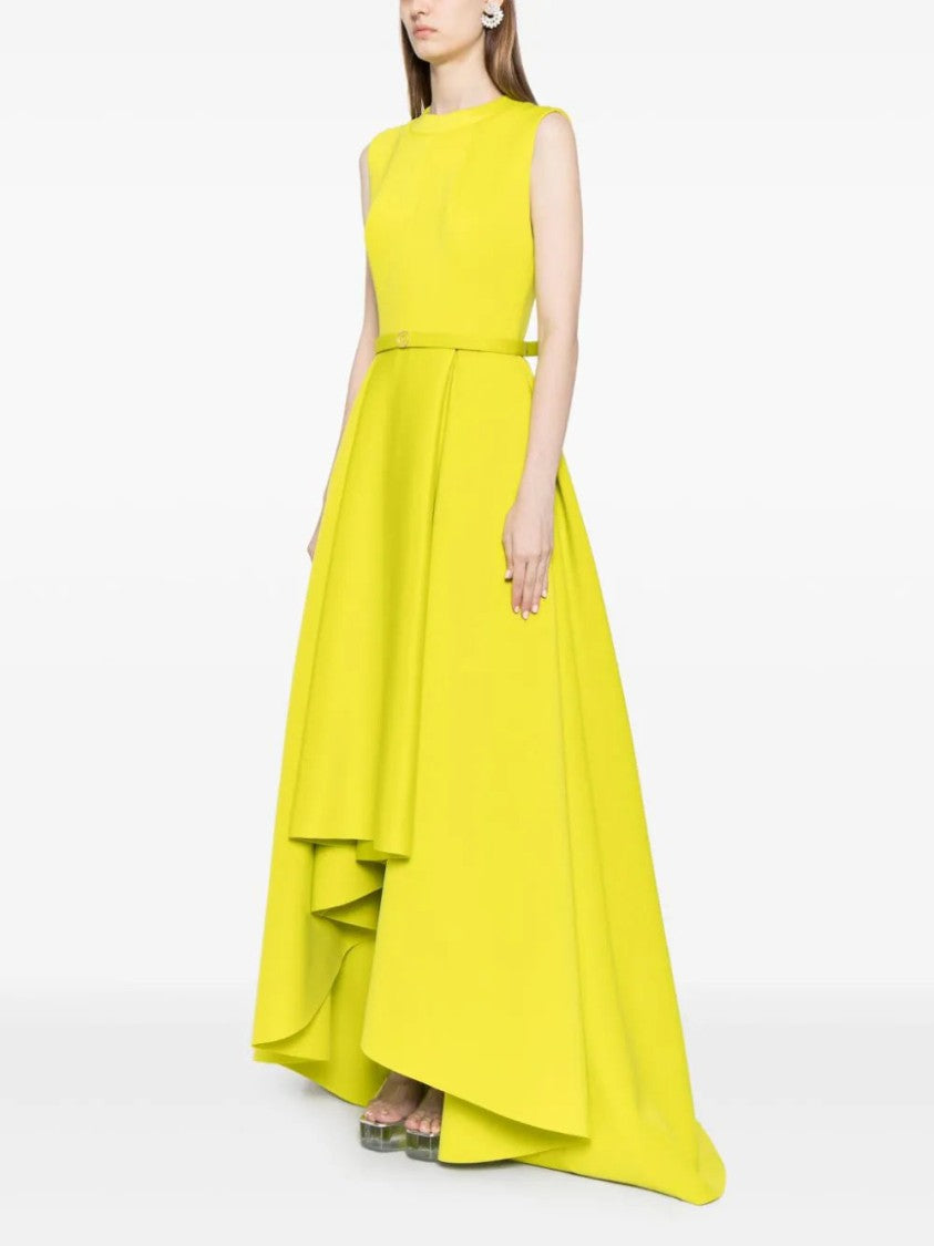 Saiid Kobeisy Neoprene Dress With High-Low Skirt