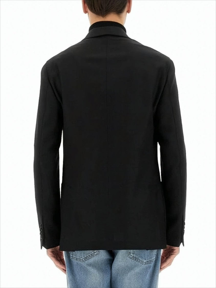 Lardini Tailored Black Wool Jacket
