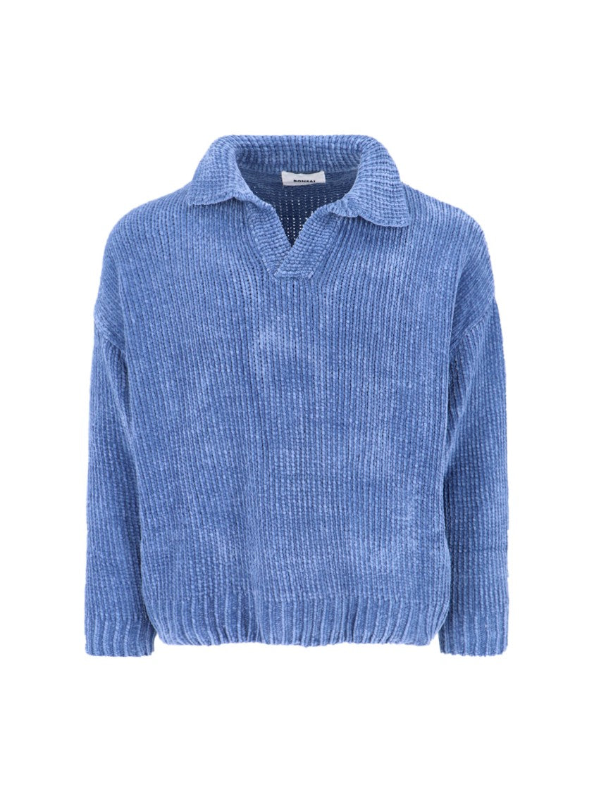 Bonsai Chenille Polo – Light Blue
