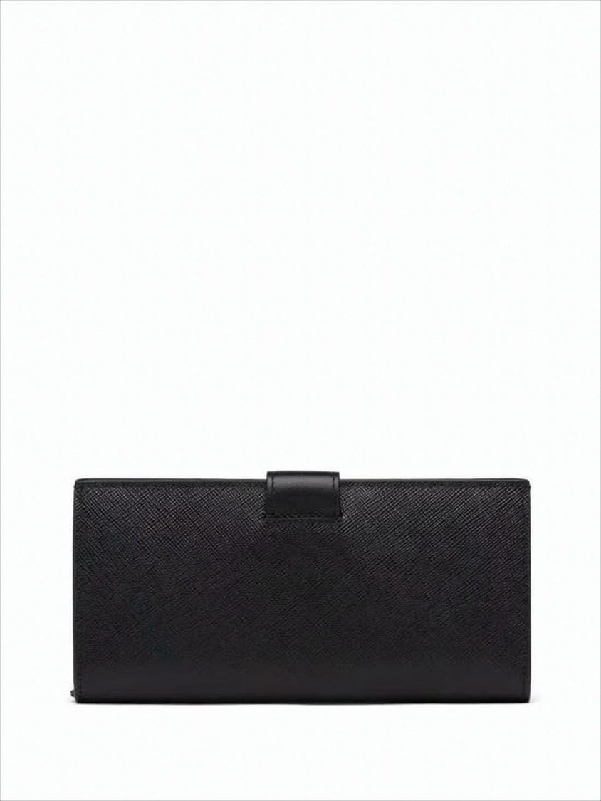 Prada Textured Calf Leather Long Wallet