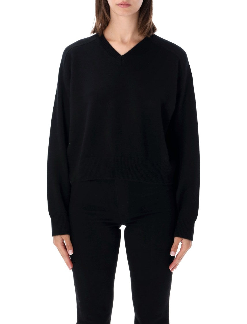 Loulou De Saison Anzor V-Neck Cashmere Boxy Sweater