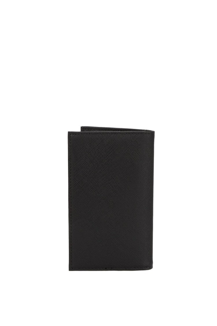 Emporio Armani Saffiano Leather Wallet With Eagle Emblem