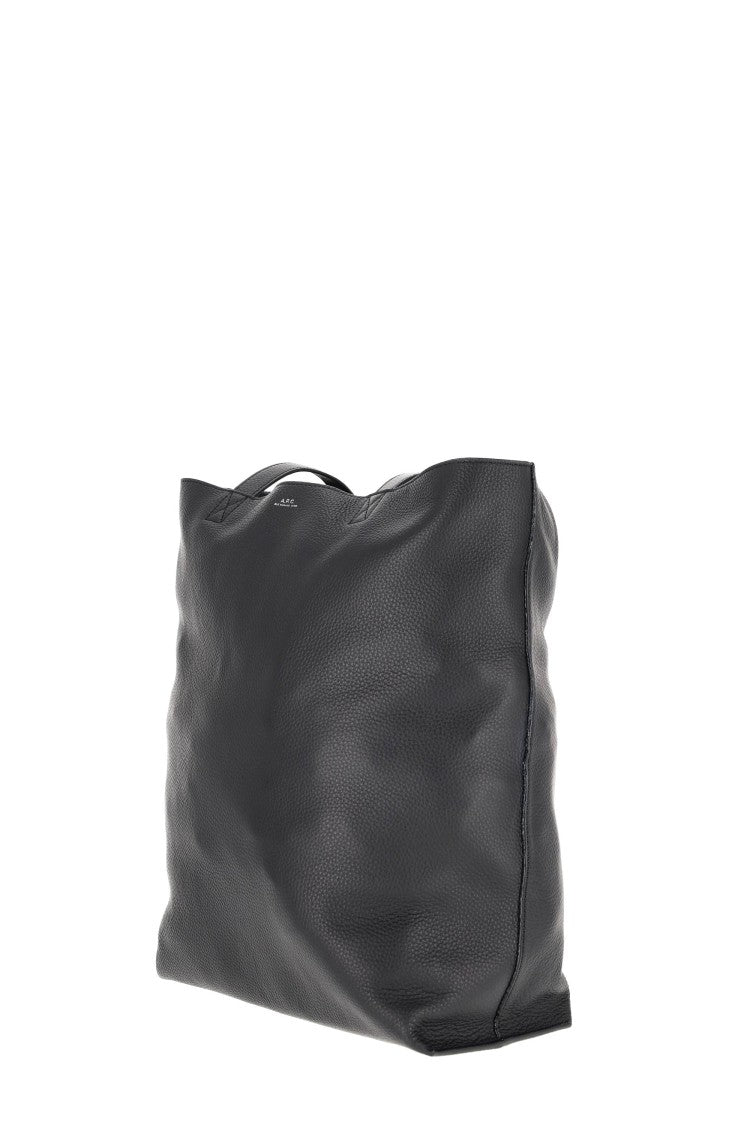 A.P.C. Maiko Cabas Structured Leather Tote Bag