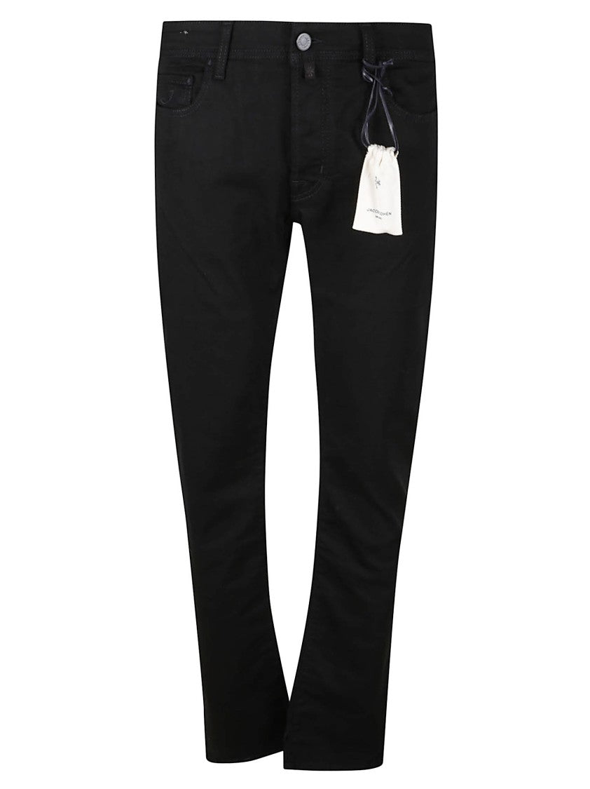 Jacob Cohen Slim-Fit Black Jeans With Classic Five-Pocket Design
