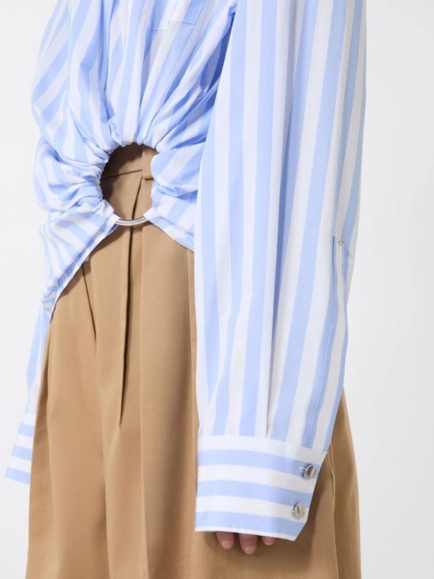 Sportmax Multicolor Vertical Striped Poplin Shirt