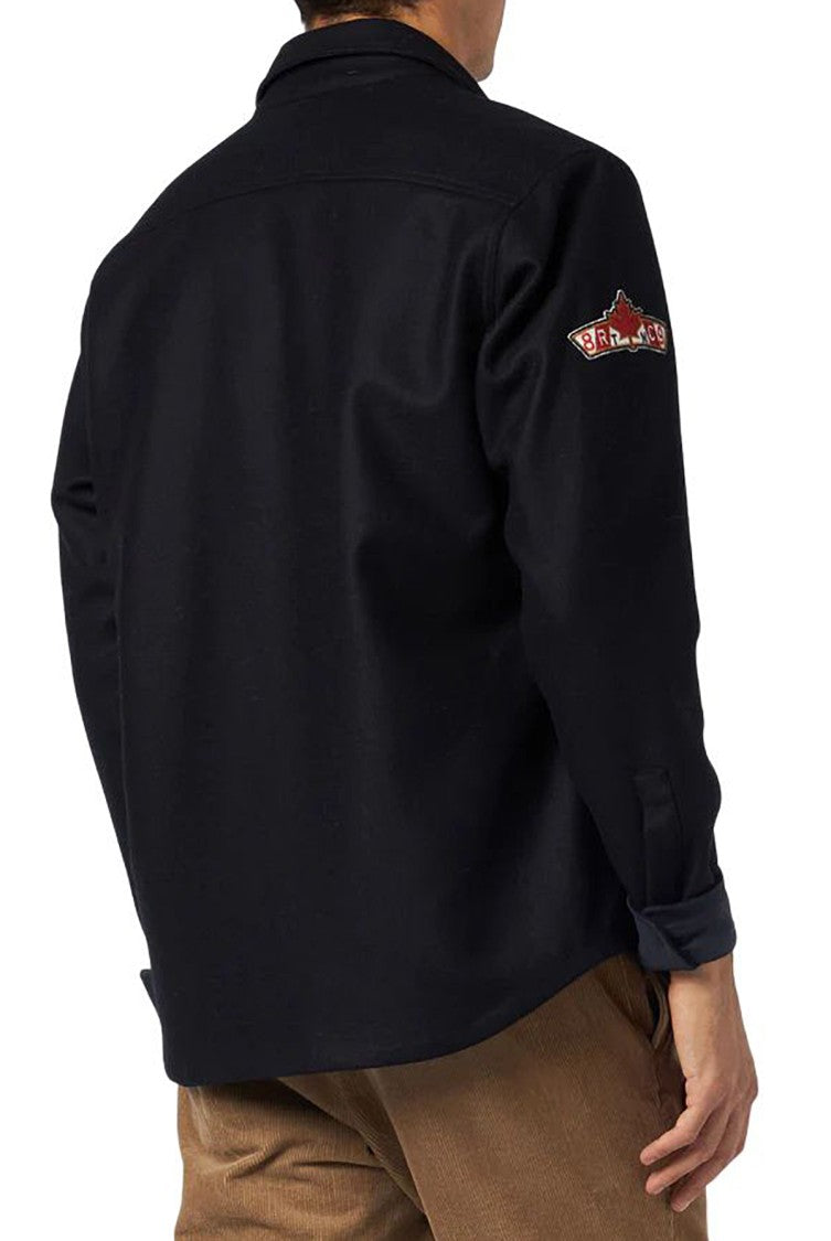 Mc2 Saint Barth Black Button-Up Shirt Jacket