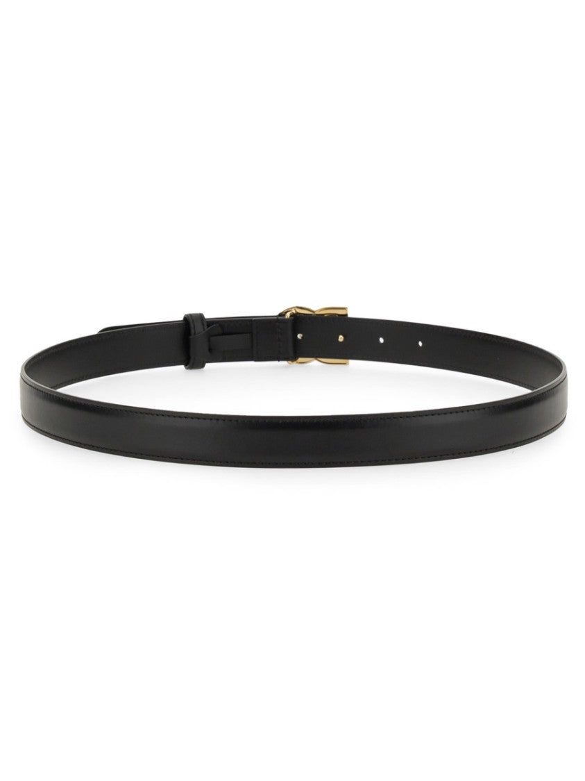 Dolce & Gabbana Belt With Logo Buckle Crafted