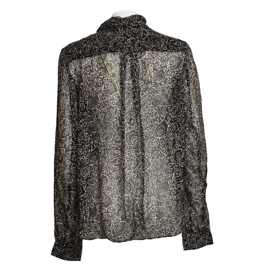 Isabel Marant Leona Printed Sheer Chiffon Blouse