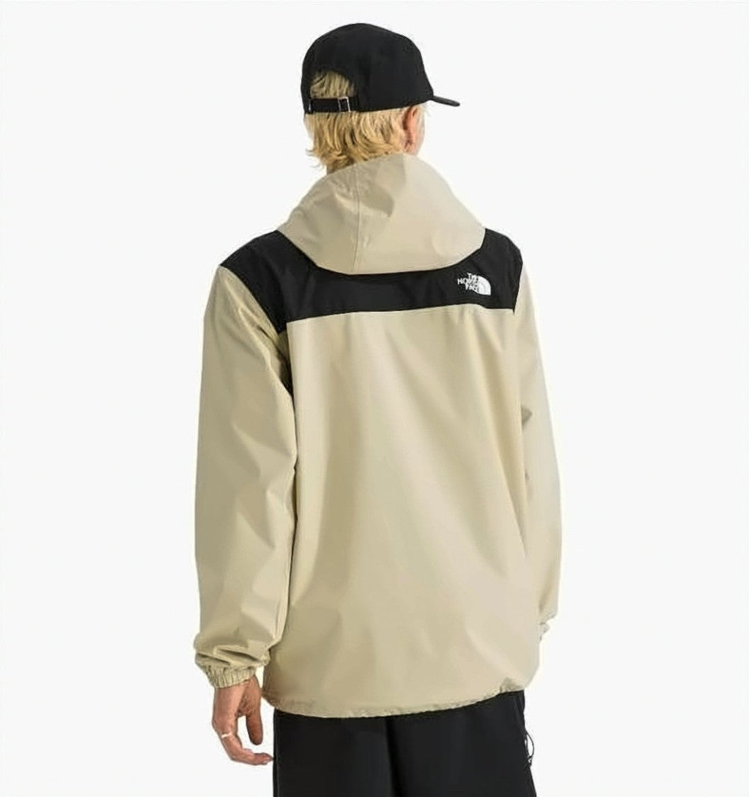 The North Face Beige Lightweight Nylon Hooded Contrast Jacket