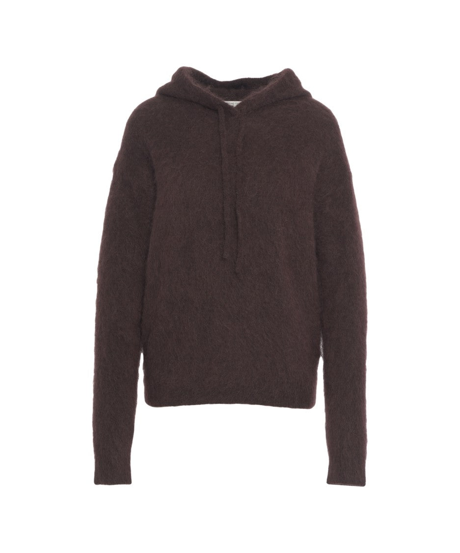 Second Female Hooded Knitwear Anneleen With Plush Texture