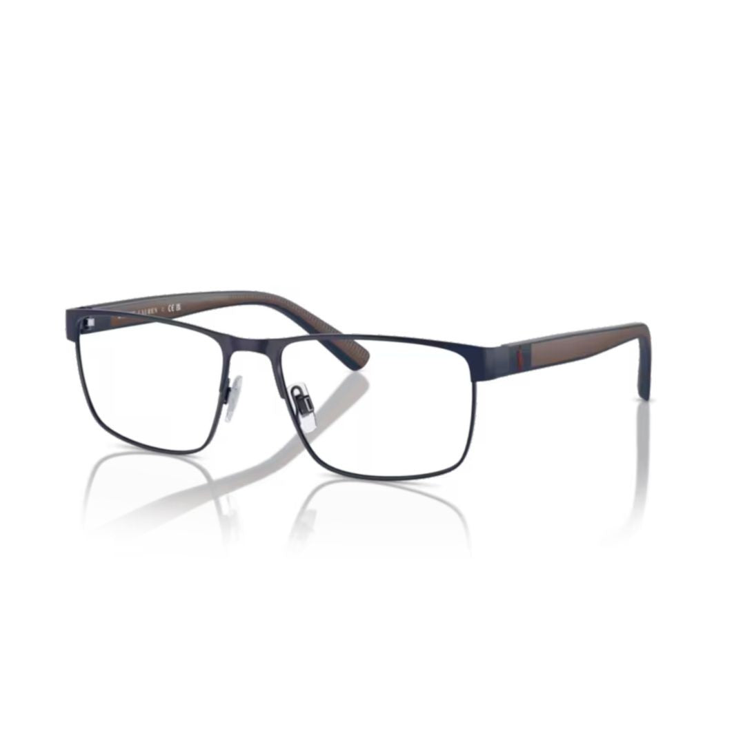 Polo Ralph Lauren 1229 Vista Rectangular Black Metal Frame Eyeglasses