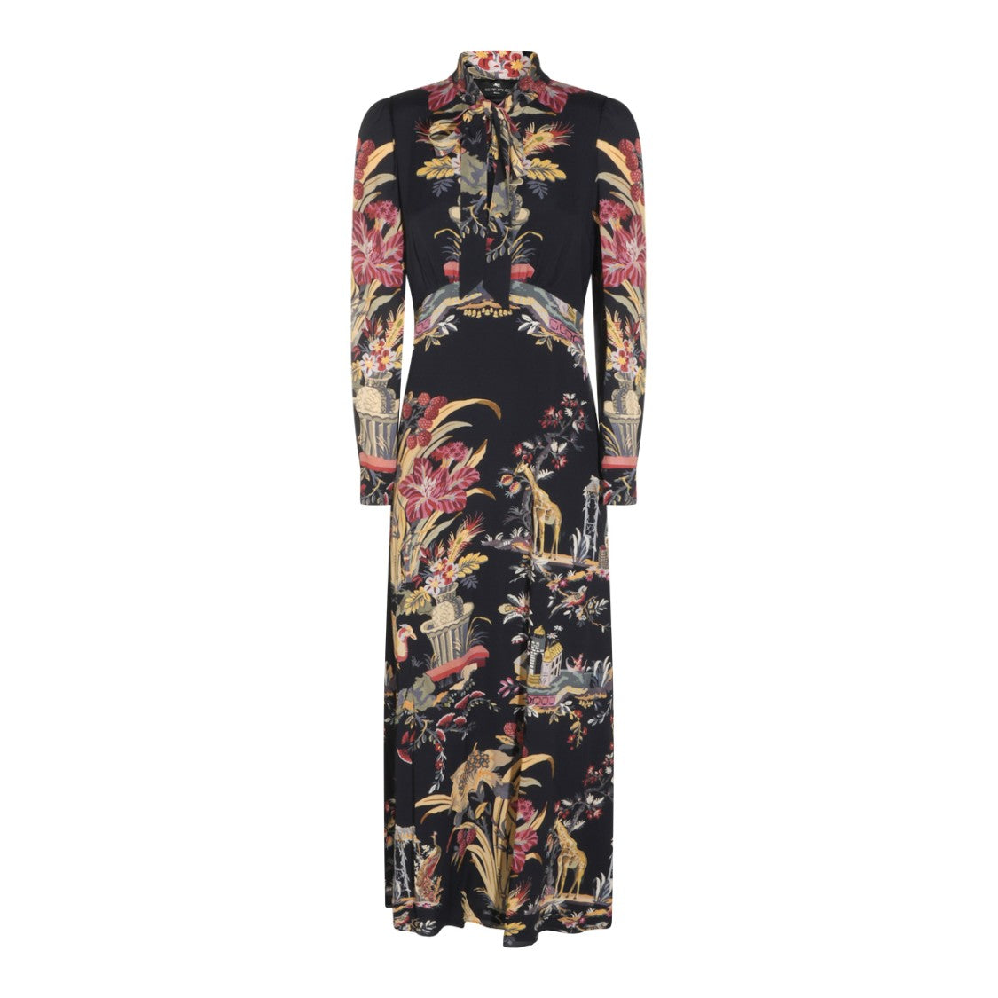 etro long dress Viscose Maxi With High Collar And Floral Print color-benedict-mens-shirt-maroon Bride Wore 2 Vintage Creative Director Marco de Size:EXTRA SMALL/SMALL
