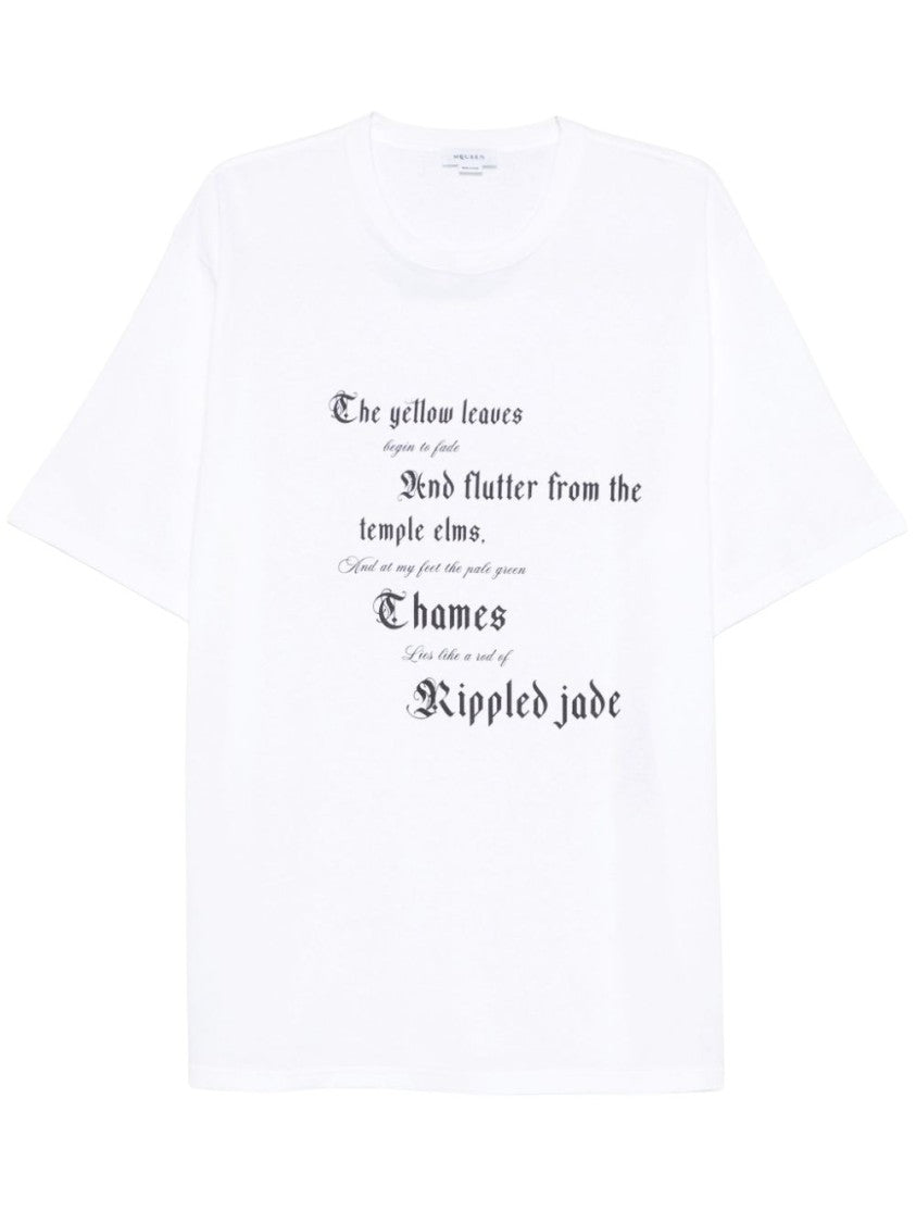 Alexander Mcqueen White Oversized T-Shirt