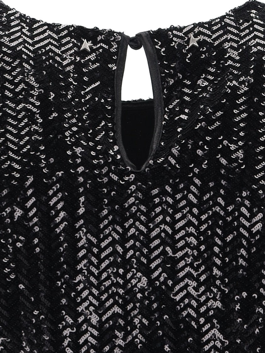 Golden Goose Sequin Mini Dress – Black