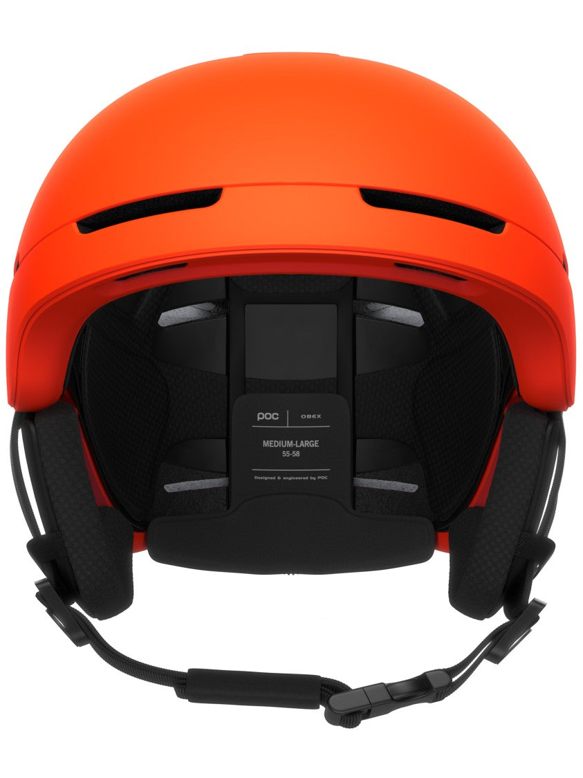 Poc Matte Vibrant Orange Obex Mips Safety Helmet