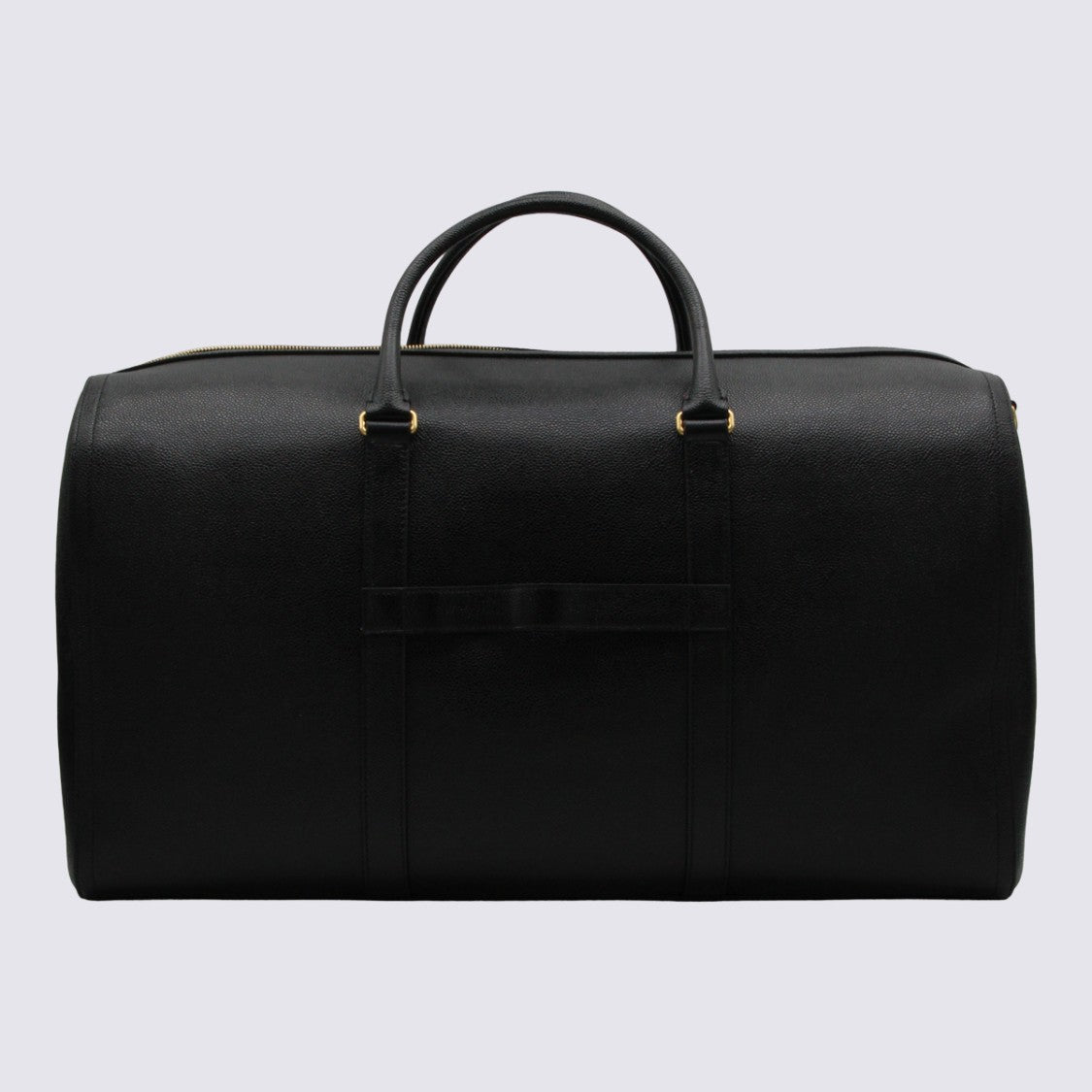 Thom Browne Structured Black Duffle Bag With Gold-Tone Hardware