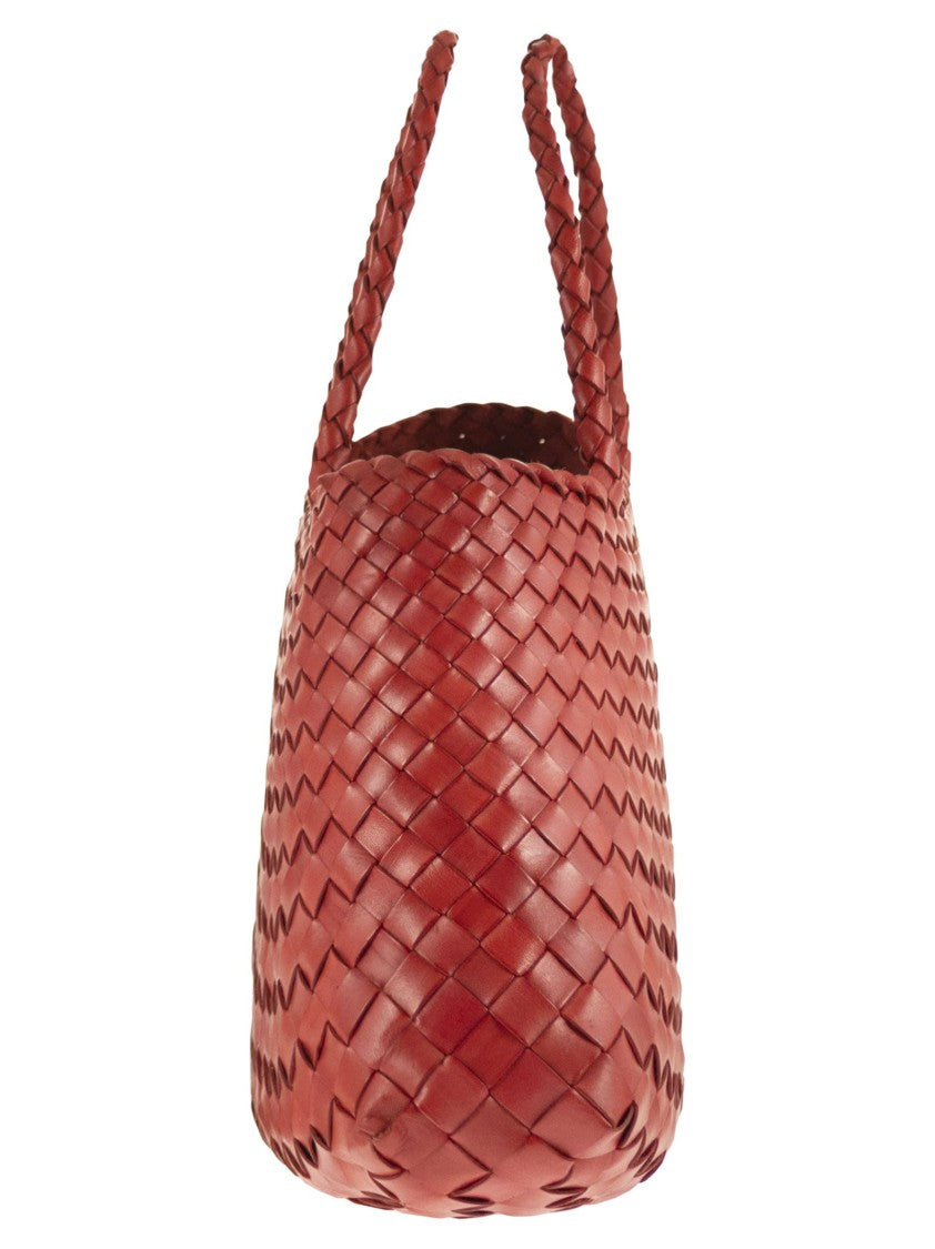 Dragon Santa Croce Small - Woven Leather Bag