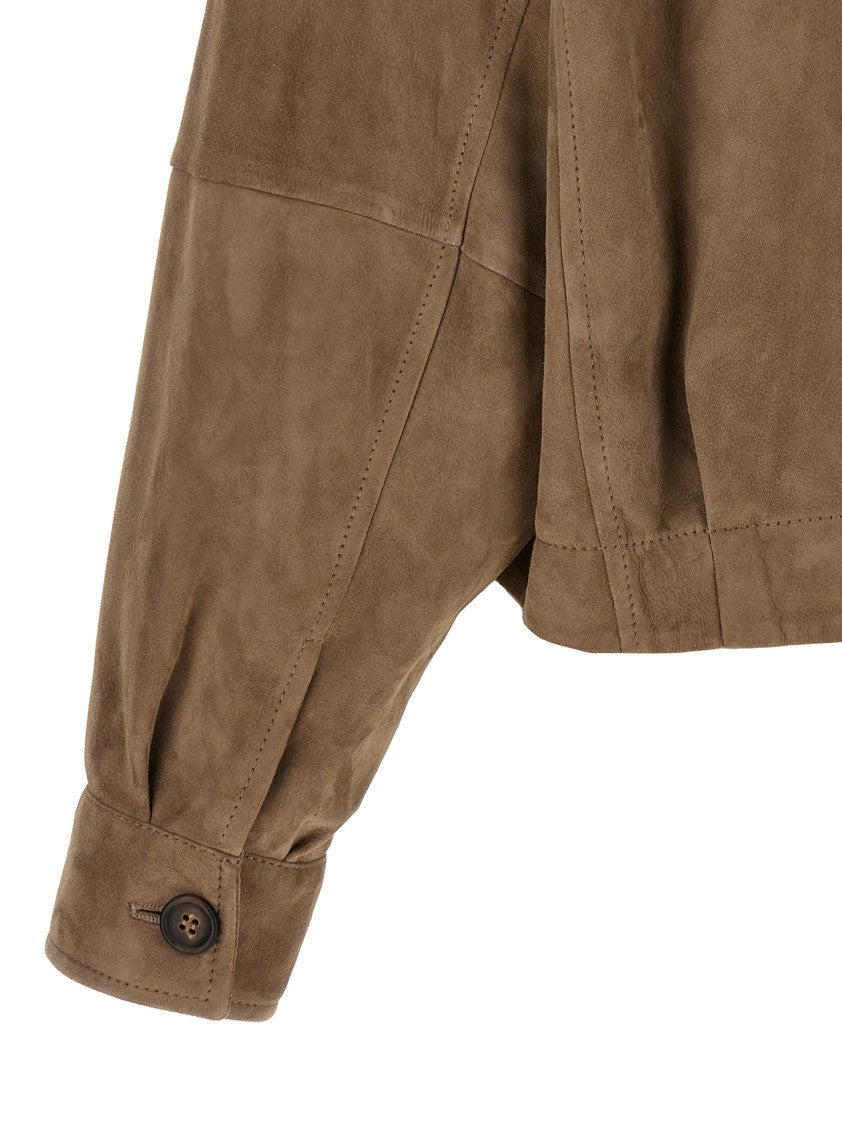 Brunello Cucinelli Monile Suede Jacket