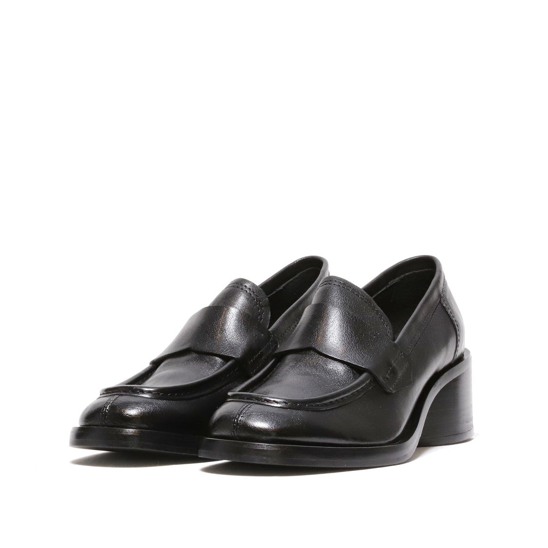 Hundred 100 Black Buffalo Leather Moccasins