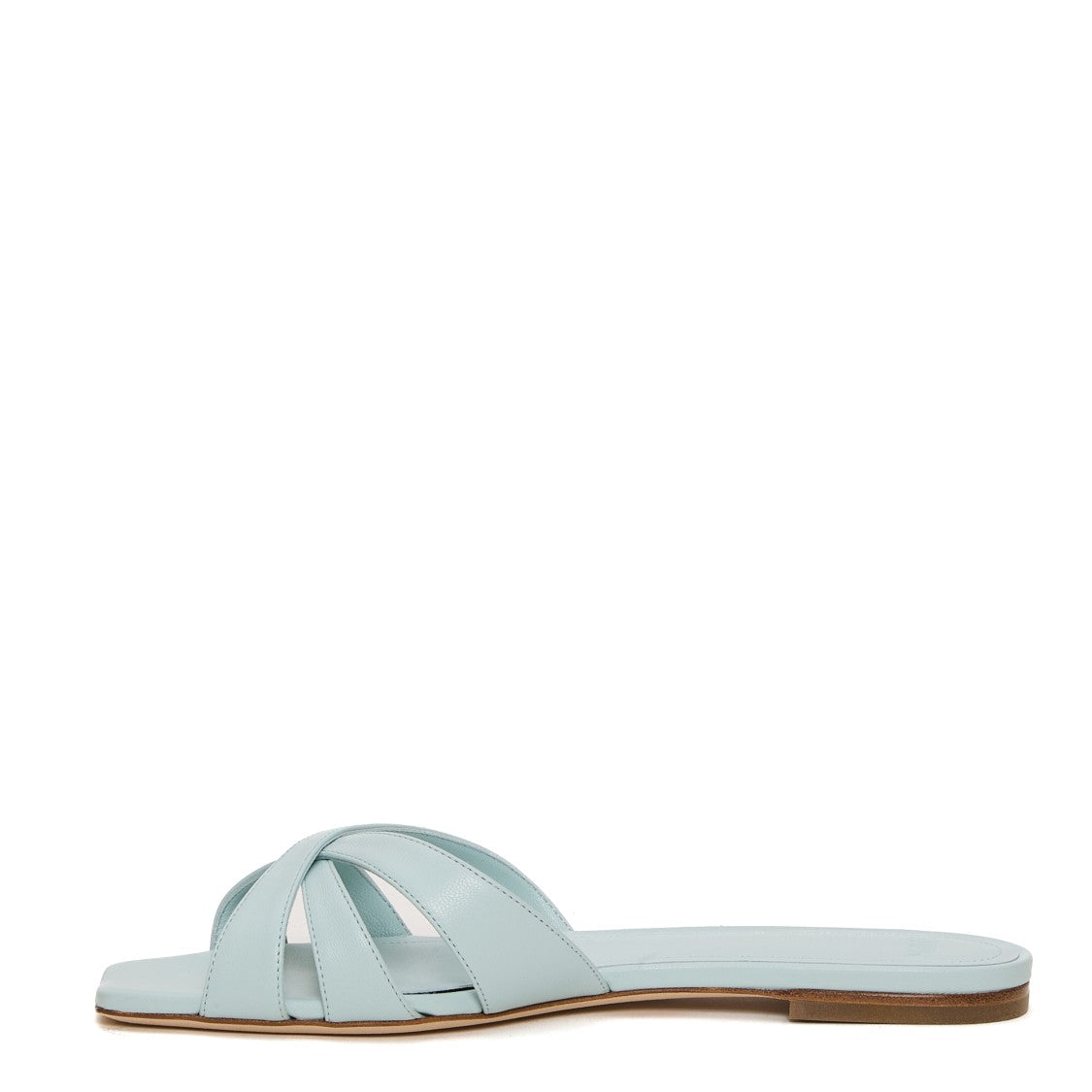 3Juin Sky Blue Color Plumette Slipper