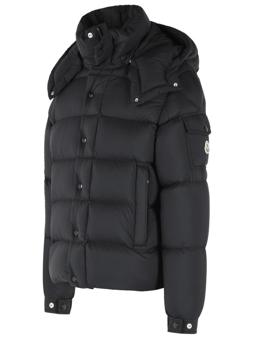 Moncler Padded Down Jacket With Adjustable Hood And Iconic Logo