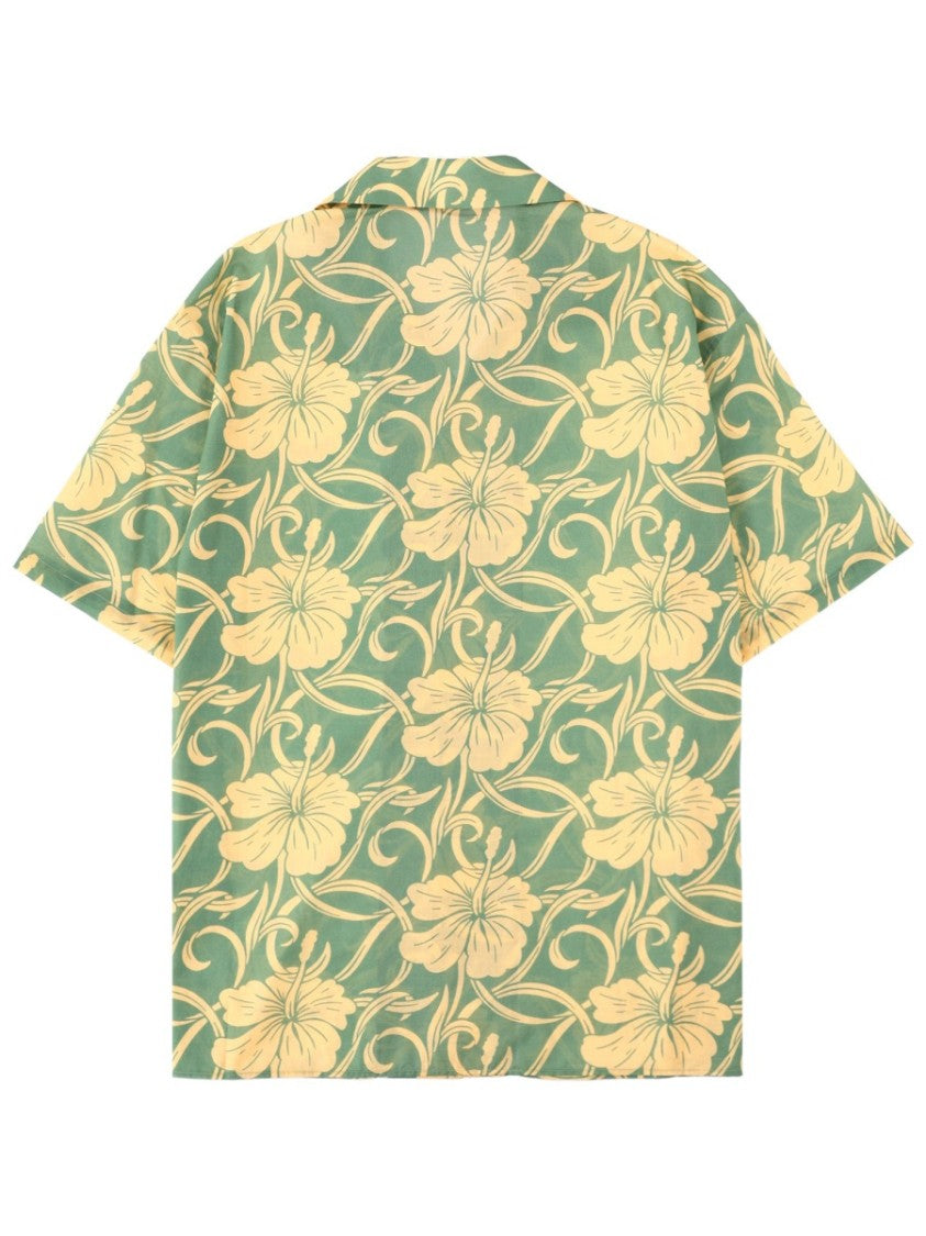 Drôle De Monsieur Hibiscus Floral Boxy Shirt