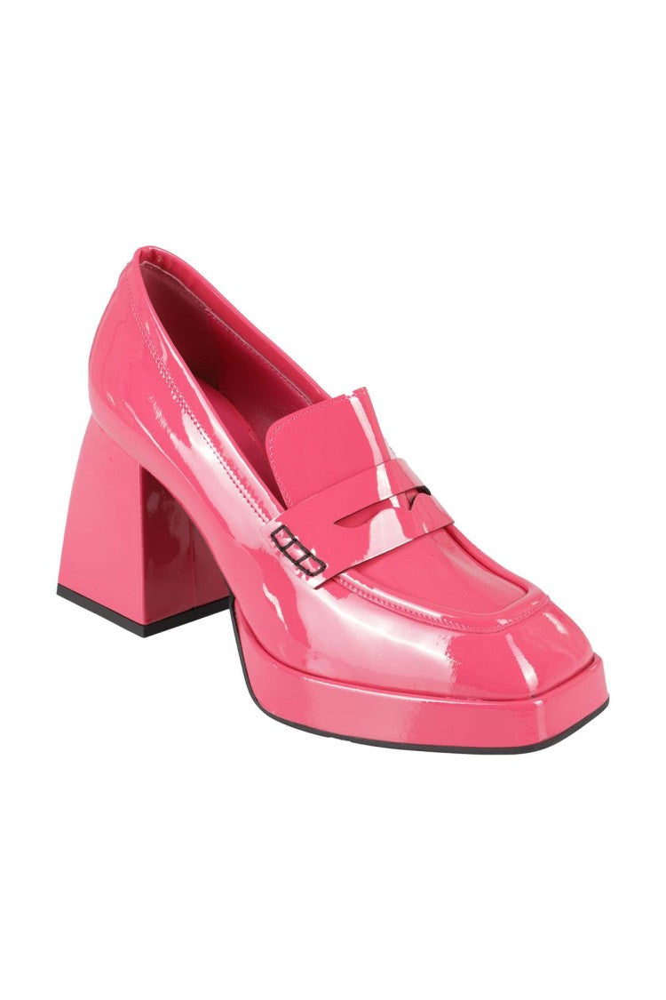 Giampaolo Viozzi Glossy Pink Leather Pumps