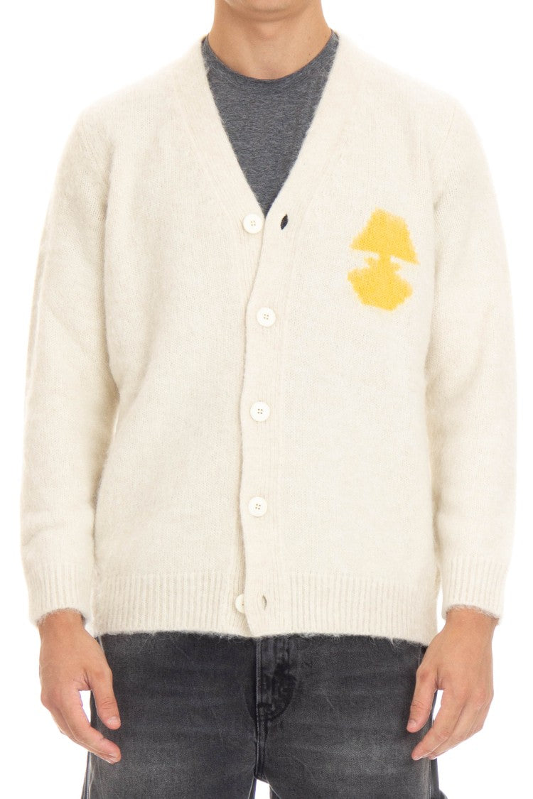 Autry Jacquard Wool-Alpaca Cardigan