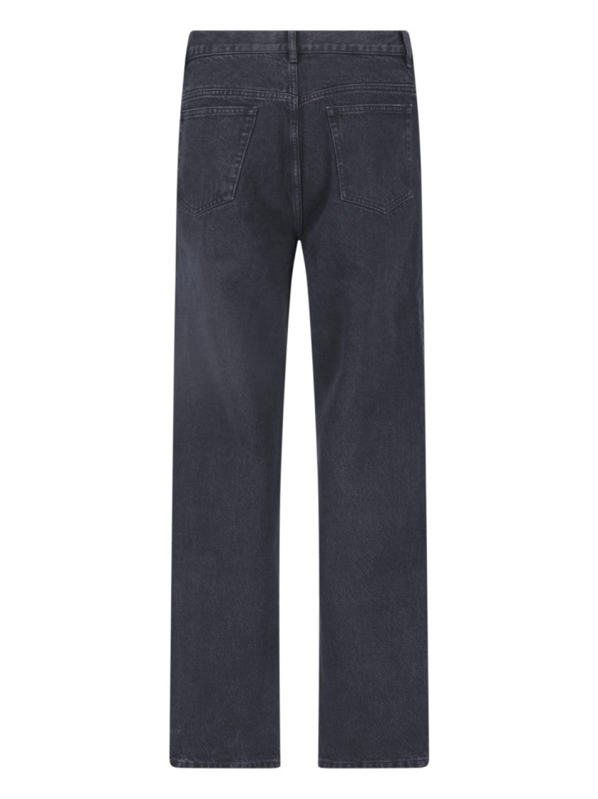 A.P.C. Black Straight-Leg Organic Cotton Jeans