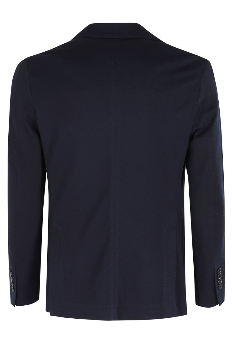 Circolo 1901 Navy Premium Patch Pocket Button Cuffs Cotton-Blend Blazer