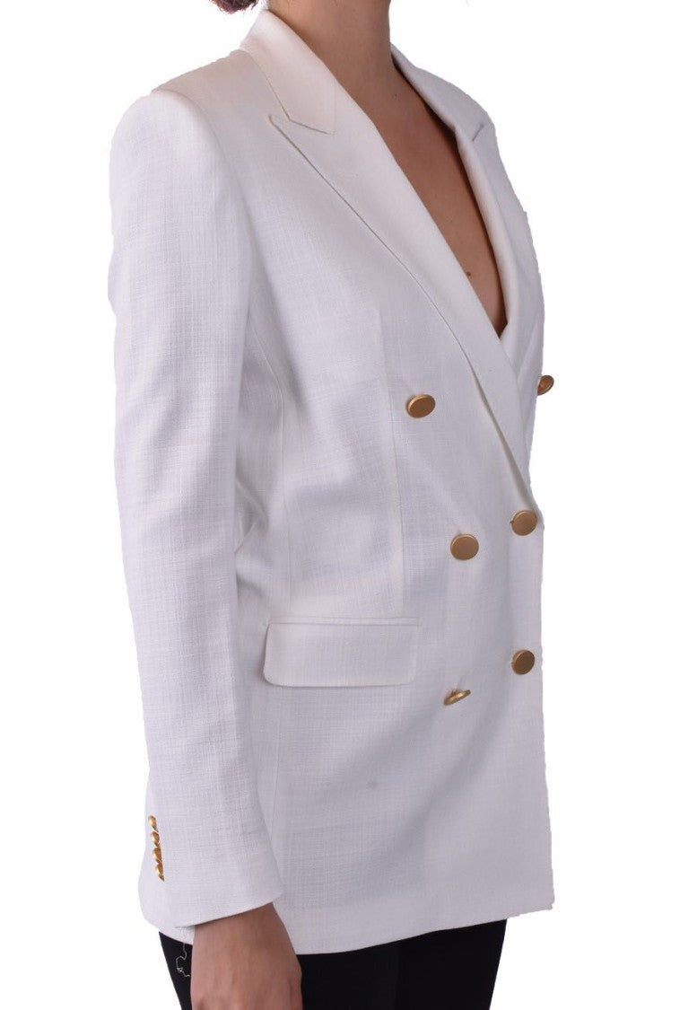 Tagliatore White Tailored Blazer